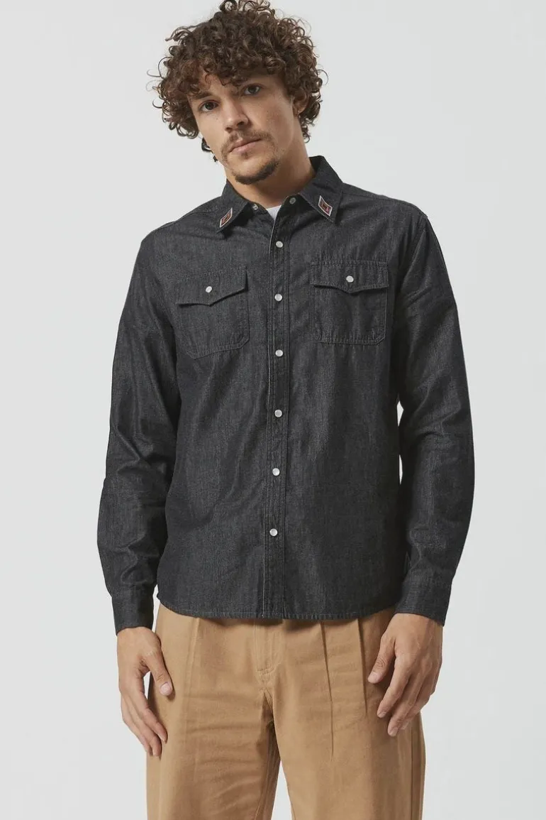 Rancho Shirt Black Chambrey