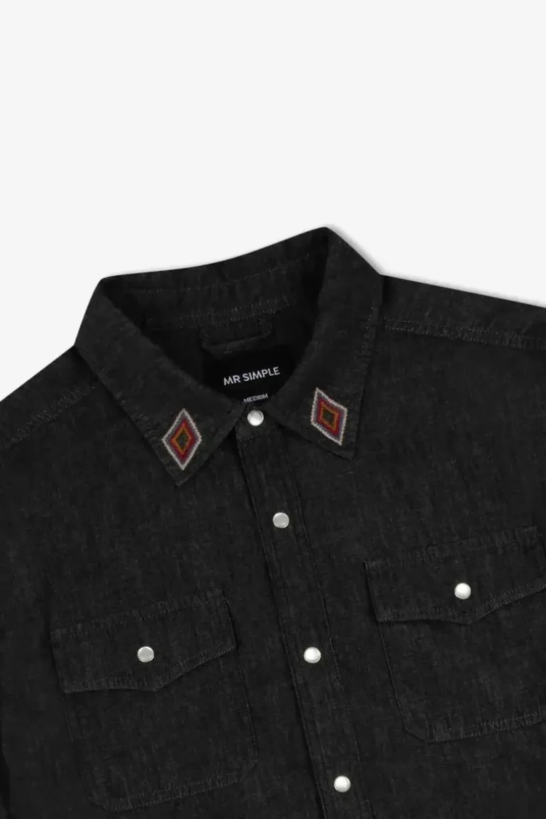 Rancho Shirt Black Chambrey