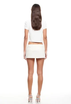 Rhode Mini Skirt Lemon