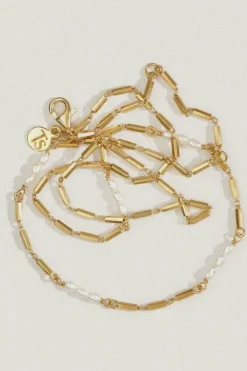Riviera Necklace Pearl Gold