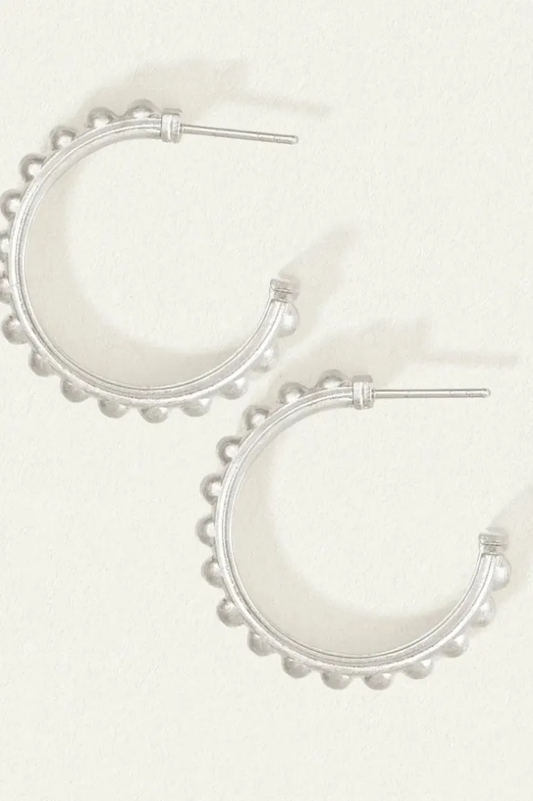ROMA HOOPS SILVER