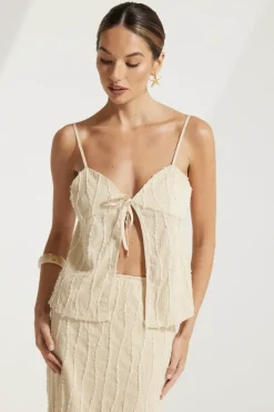 Rosebullet Tie Front Top