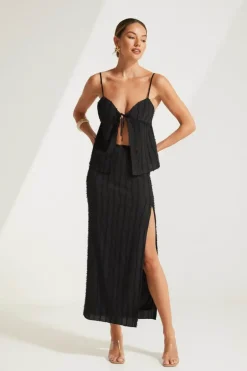 Rosebullet Tie Front Top