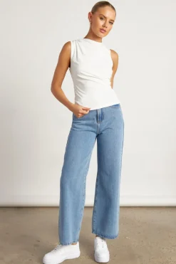 Ruched detail Sleeveless Top