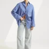 Ryann Striped Shirt - Dark Blue