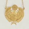Scarab Necklace Gold