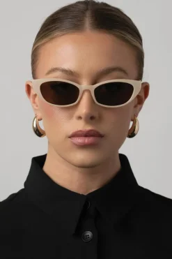 Shona Glasses Frosted Ivory