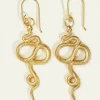 Snake Earrings Gold