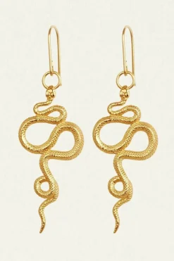 Snake Earrings Gold