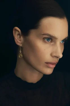 SOLAR EARRINGS GOLD VERMEIL