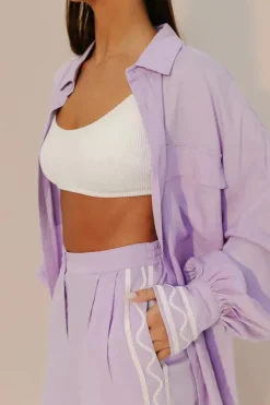 SPARROW SHIRT LILAC