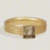 SPARTA RING SMOKEY QUARTZ GOLD