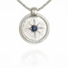 Stella Necklace Silver Cross brushed