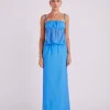 STILETA MAXI SKIRT - MARINE