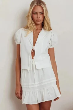 Sweetheart Skirt White