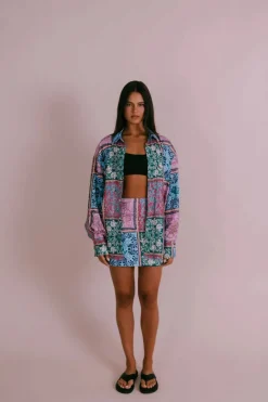Sylvia Shirt - Paisley Tile