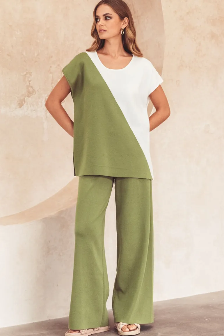 Thea Spliced Knit Top
