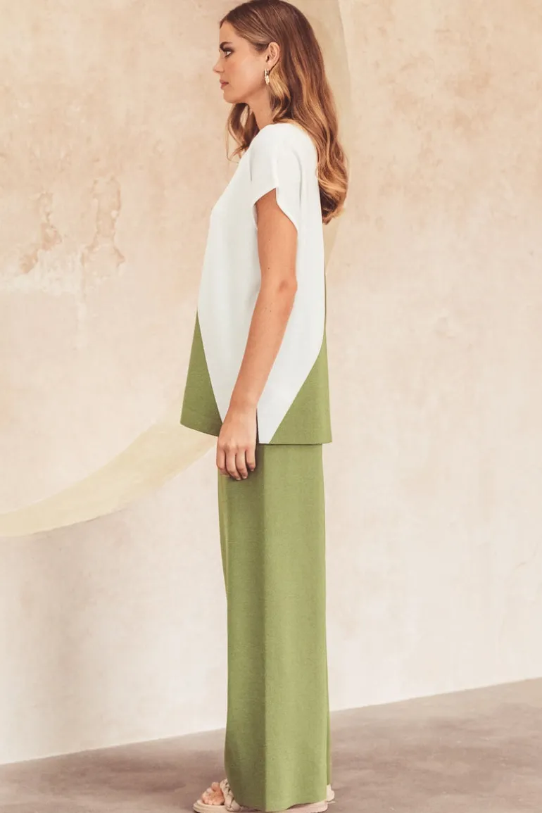 Thea Spliced Knit Top