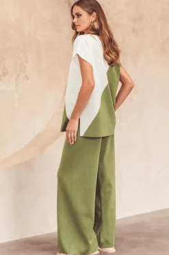 Thea Spliced Knit Top