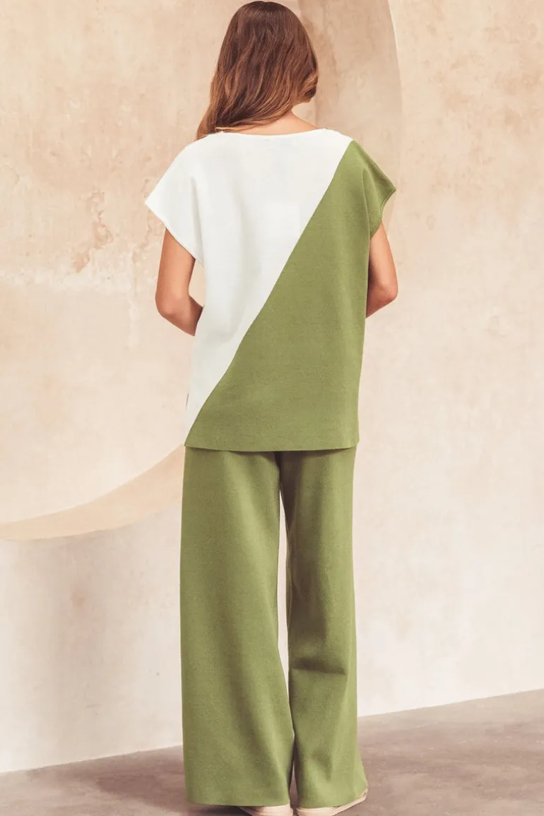 Thea Spliced Knit Top