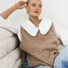 Tied Down Knit Vest Latte
