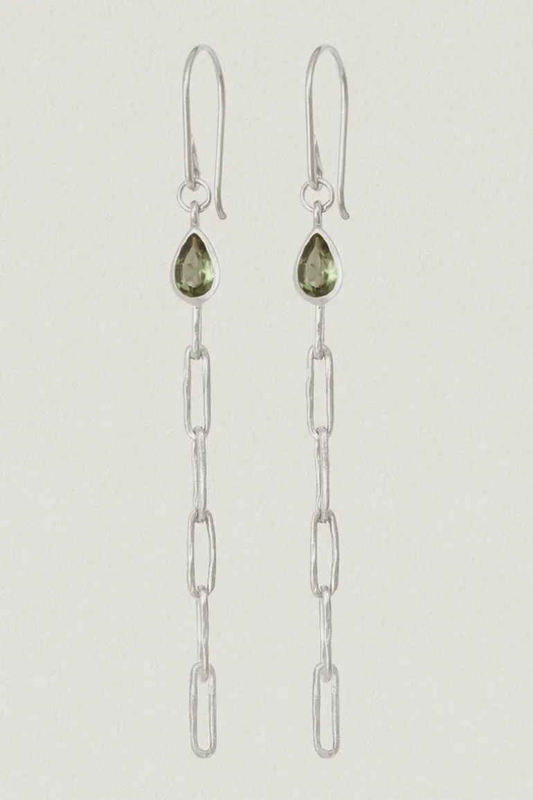 Tilia Earrings Apatite Silver