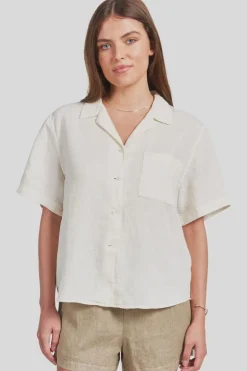 Vacation Short Sleeve Shirt Light Almond
