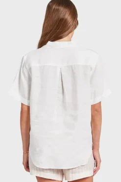 Vacation Short Sleeve Shirt - White