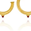 Vulcan Hoop Earrings Gold
