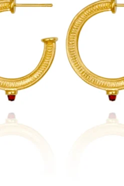Vulcan Hoop Earrings Gold