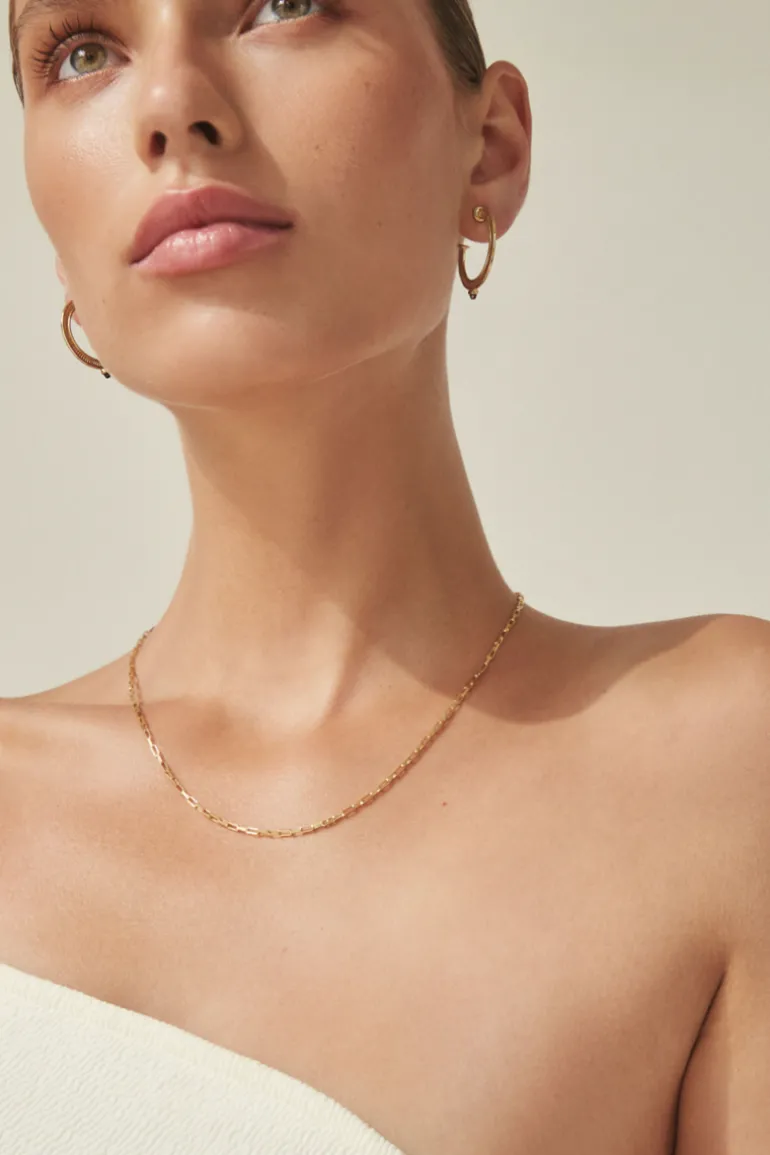 Vulcan Hoop Earrings Gold