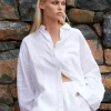 WOMENS Hampton Linen Shirt - White