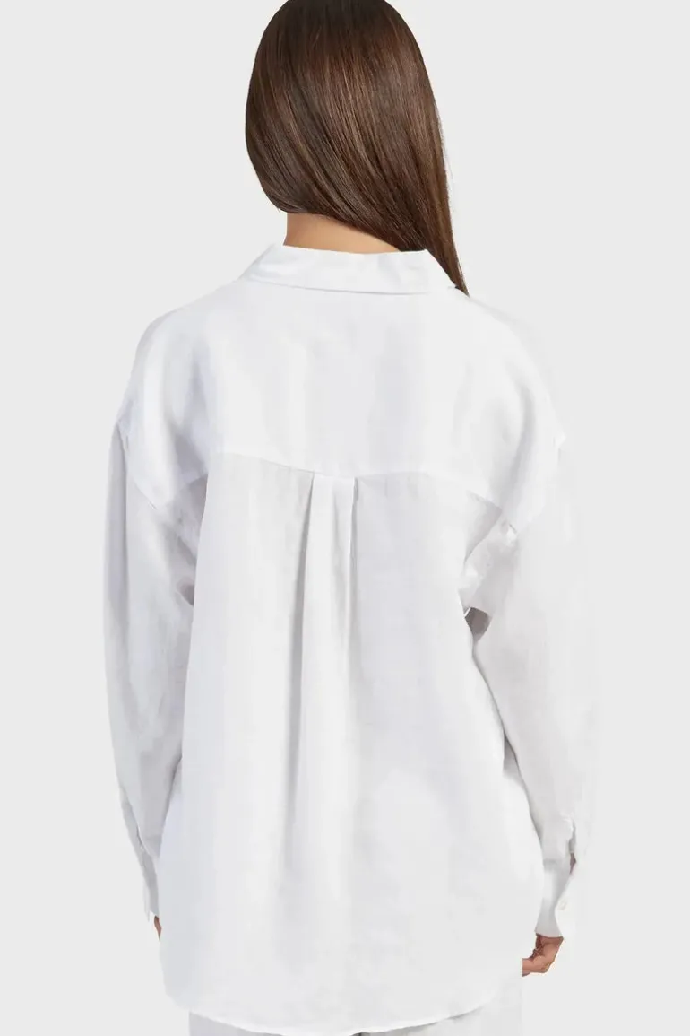 WOMENS Hampton Linen Shirt - White